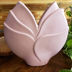 JARU Pottery Blush Pink Tulip Vase